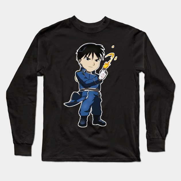 Colonel Mustang chibi Long Sleeve T-Shirt by Chad the Dad's Shop